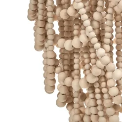 Leen Bakker TURABO - Kroonluchter - Lichtbruin - Rubberhout New