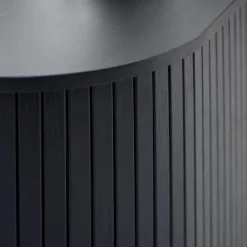 Giga Living Tv-Meubel Eikenhout Zwart - 40x120x55cm - Schuifdeuren - Nola New