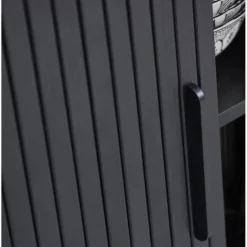 Giga Living Tv-Meubel Eikenhout Zwart - 40x120x55cm - Schuifdeuren - Nola New