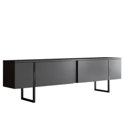 Arabic House Tv-Meubel Luxe Melamine Antraciet Zwart Discount