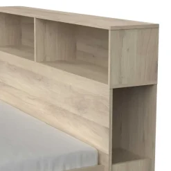 CBA Tweepersoonsbed Maksim - 140x190/200cm - met opbergruimte - eikdecor Outlet