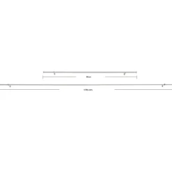ACAZA Uitschuifbare Gordijnroede - Aanpasbaar - Stang van 90-170 cm - Zilver