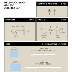 Umbra Bellwood-gordijnroede Sale