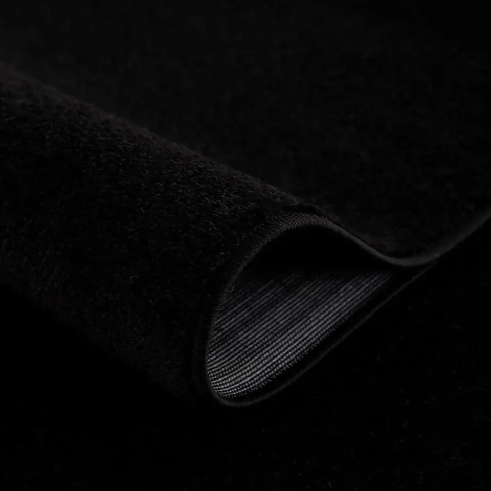 Muratap Uni Effen Laagpolig Vloerkleed Modern Zwart - 240x340 CM Sale