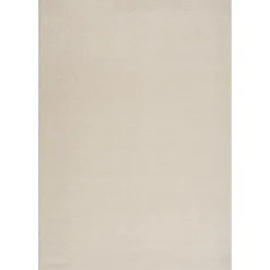 Muratap Uni Effen Laagpolig Vloerkleed Modern Creme - 300x400 CM Clearance