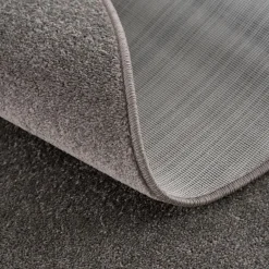 Muratap Uni Effen Laagpolig Vloerkleed Modern Grijs - 240x340 CM Best