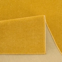 Muratap Uni Effen Laagpolig Vloerkleed Modern Geel - 120x170 CM