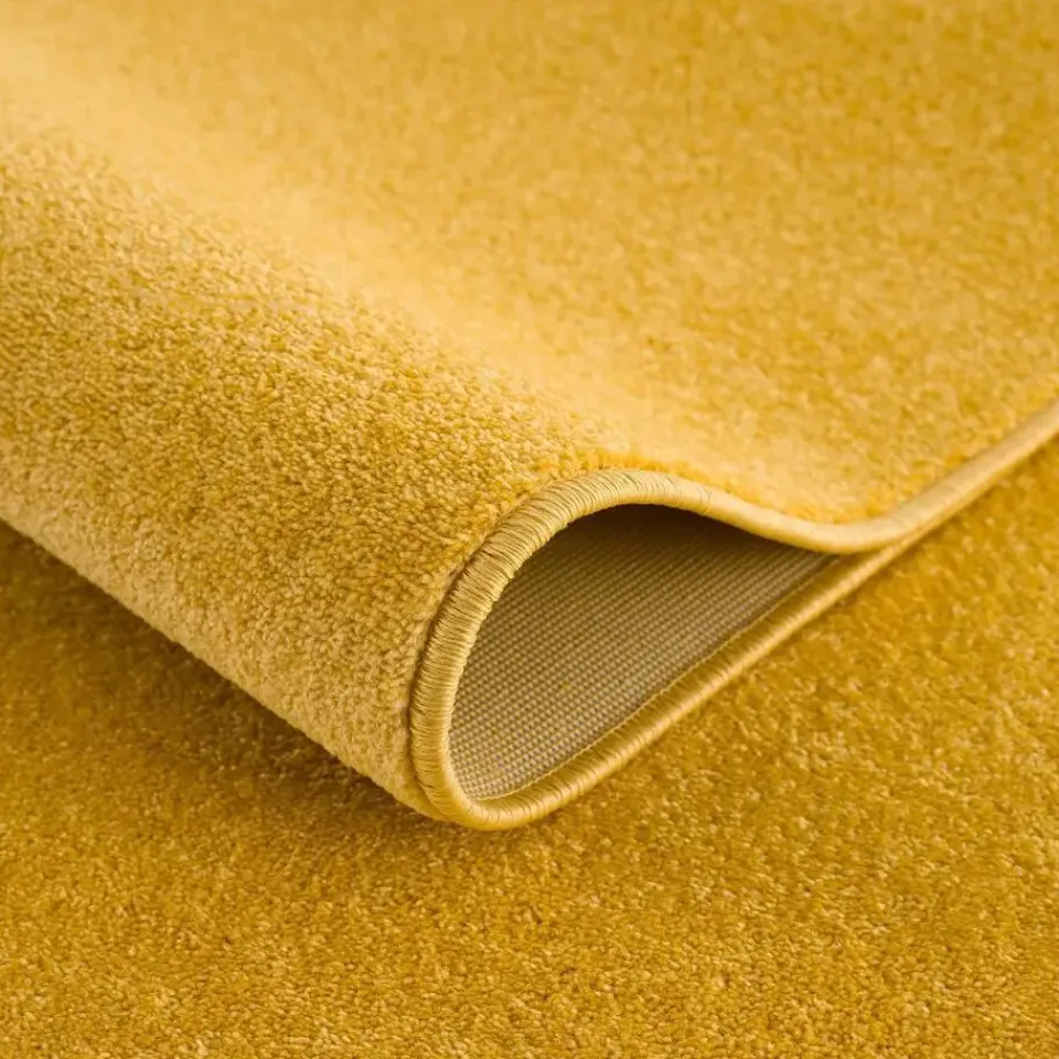 Muratap Uni Effen Laagpolig Vloerkleed Modern Geel - 140x200 CM Online