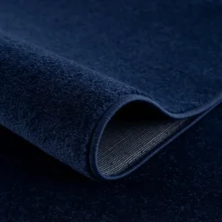Muratap Uni Effen Laagpolig Vloerkleed Modern Donker Blauw Navy - 140x200 CM