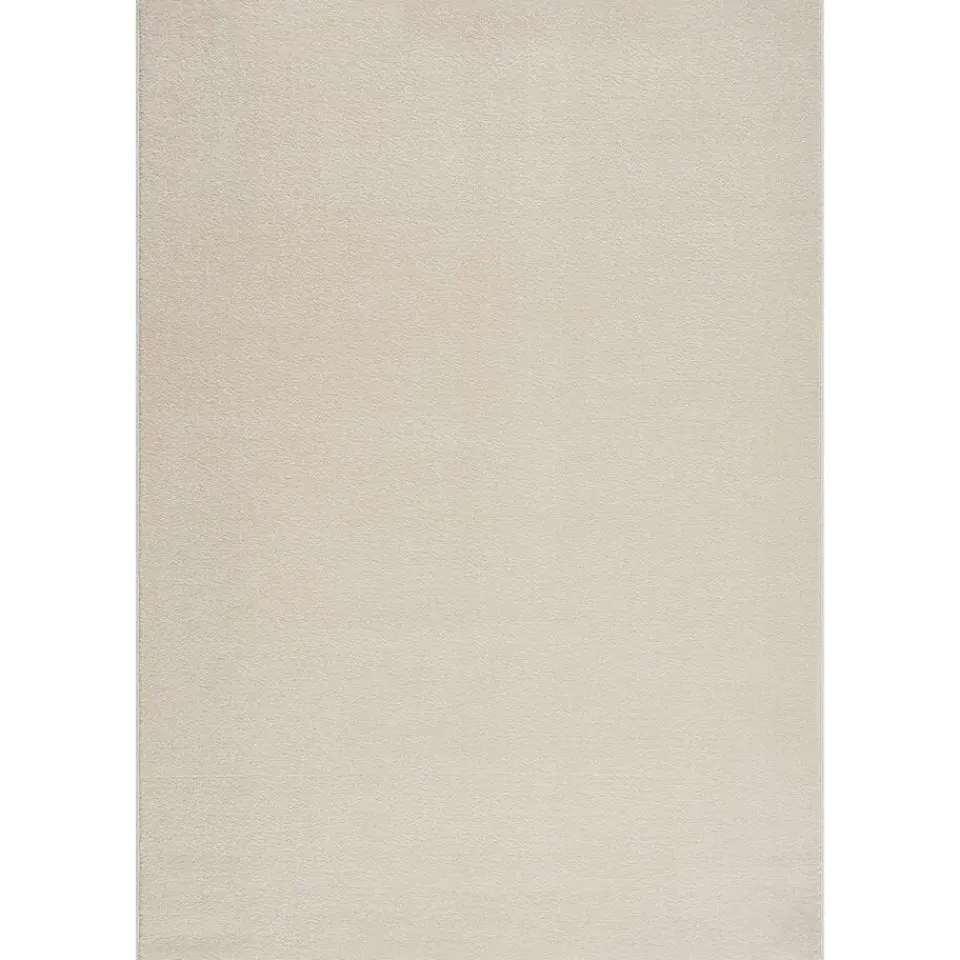 Muratap Uni Effen Laagpolig Vloerkleed Modern Creme - 250x250 CM Vierkant Outlet