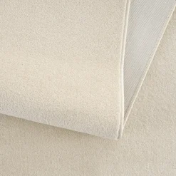 Muratap Uni Effen Laagpolig Vloerkleed Modern Creme - 250x250 CM Vierkant Outlet