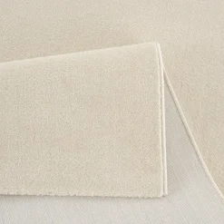 Muratap Uni Effen Laagpolig Vloerkleed Modern Creme - 250x250 CM Vierkant Outlet