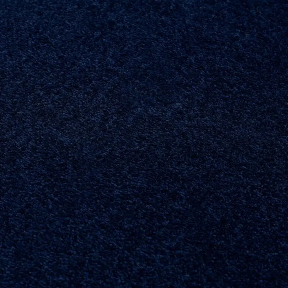 Muratap Uni Rond Effen Laagpolig Vloerkleed Modern Donker Blauw Navy - 120 CM ROND Discount