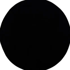 Muratap Uni Rond Effen Laagpolig Vloerkleed Modern Zwart - 120 CM ROND Best