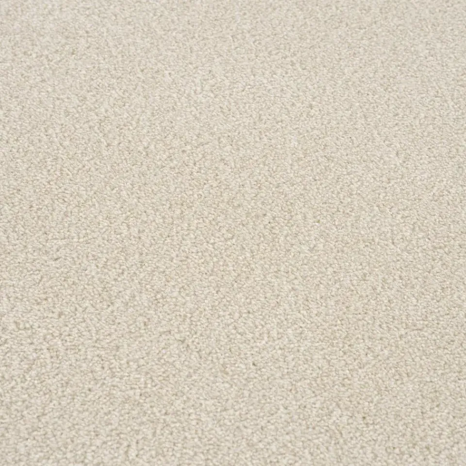 Muratap Uni Rond Effen Laagpolig Vloerkleed Modern Creme - 120 CM ROND New