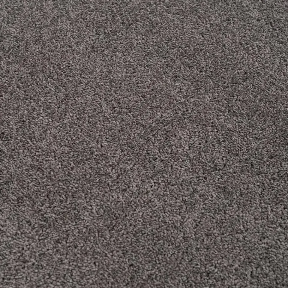 Muratap Uni Rond Effen Laagpolig Vloerkleed Modern Grijs - 120 CM ROND Outlet