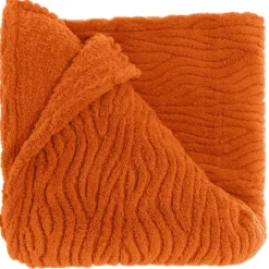 Unique Living - Plaid Clio 150x200cm - Orange Flame Discount