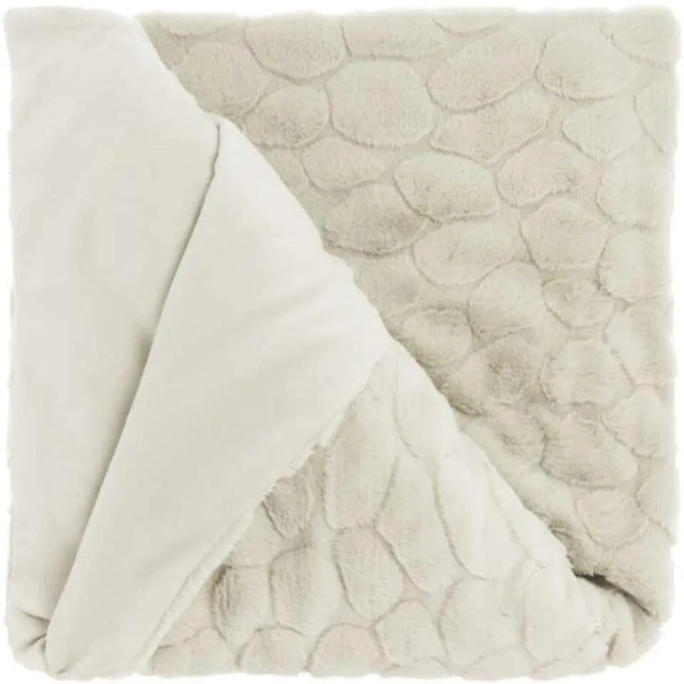 Unique Living - Plaid Daaf Dove White -150x200cm Best