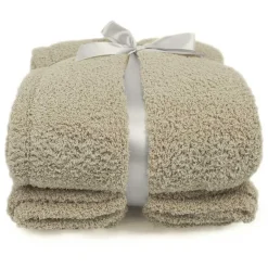 Unique Living - Plaid Jurre Dove White -150x200cm Clearance