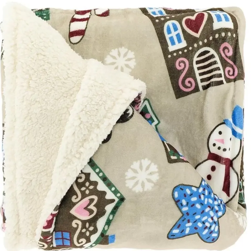 Unique Living - Plaid Snowy - 130x160cm - Mulitkleur