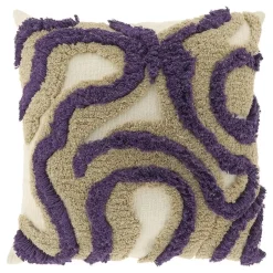 Unique Living - Sierkussen Calin 45x45cm - Dark Purple Discount