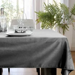 Unique Living - Tafelkleed Velours - 145x250cm - Chateau Grey Clearance