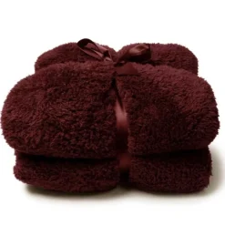 Unique Living - Teddy plaid 150x200cm bloodstone Sale