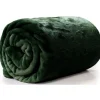 Unique Living Plaid-deken - fleece - smaragd groen - 130 x 180 cm Discount