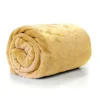 Unique Living Plaid/deken - fleece - mosterd geel - 130 x 180 cm Best
