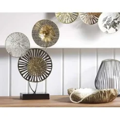 Beliani URANIUM - Decofiguur - Zilver - Metaal Discount