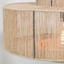 Urban Interiors Hanglamp Drum Ø50x 25cm. jute Clearance