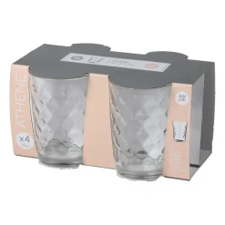 Urban Living Drinkglazen Athene - 4x stuks - glas - 200 ml New