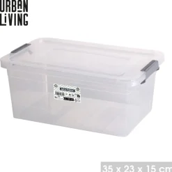 Urban Living Opberg box - 8,5L - 35 x 23 x 15cm - deksel en clips Sale