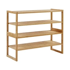 Beliani UVALDA - Badkamerkast - Lichthout - Bamboe Outlet