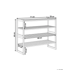 Beliani UVALDA - Badkamerkast - Lichthout - Bamboe Outlet