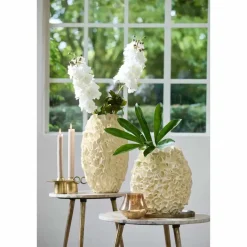 Light & Living Vaas Agello - Wit - Ø28cm Sale