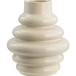 Leen Bakker Vaas Arnica - off-white - keramiek - 30xØ25 cm Online