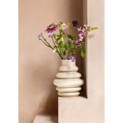 Leen Bakker Vaas Arnica - off-white - keramiek - 30xØ25 cm Online