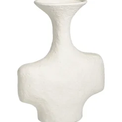 Leen Bakker Vaas Dust - off-white - keramiek - 30x24x9 cm Discount