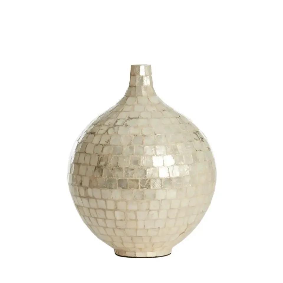 Light & Living Vaas Elorza - Crème - Ø28cm Outlet