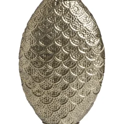 Leen Bakker Vaas Florence goudkleur metaal - 47,5x32,5x10,5 cm Outlet