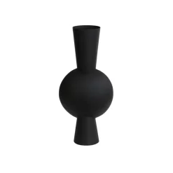 Light & Living Vaas Kavandu - Zwart - 26x19x54cm New