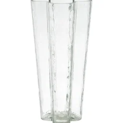 Leen Bakker Vaas Lilly - transparant - glas - 30x12,3x12,3 cm Outlet