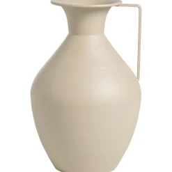 Leen Bakker Vaas Maan taupe metaal - 30x19,7x12,3 cm Outlet