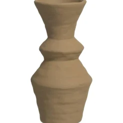 Leen Bakker Vaas Nora - bronskleurig - keramiek - 24,5xØ12,3 cm Discount