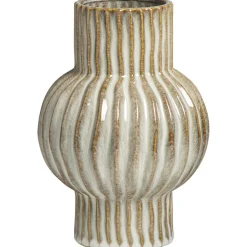 Leen Bakker Vaas Oli - naturel - keramiek - 25xØ17,5 cm Sale