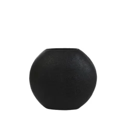 Light & Living Vaas Rayskin - Zwart - 40x14x36cm New