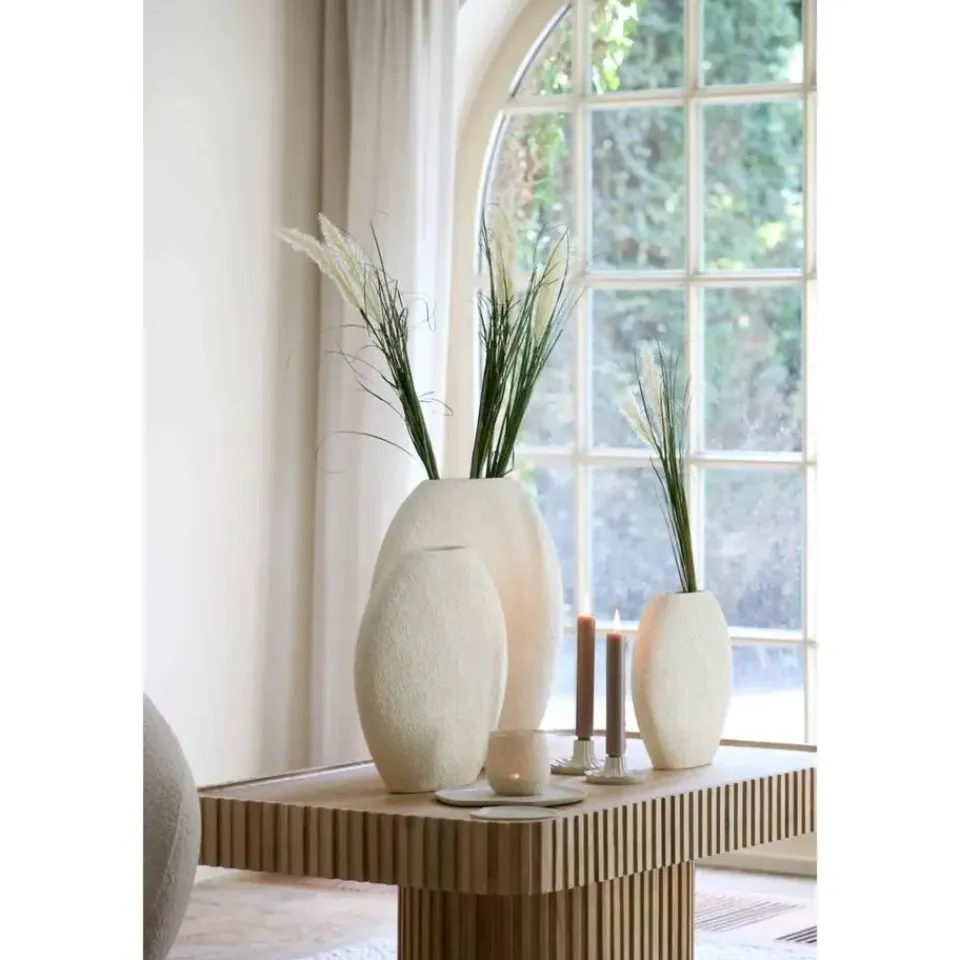 Light & Living Vaas Renda - Wit - 29.5x10x30cm Discount