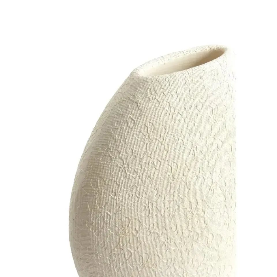 Light & Living Vaas Renda - Wit - 29.5x10x30cm Discount