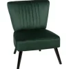 Beliani VAASA - Fauteuil - Groen - Fluweel Outlet